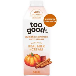 Too Good & Co. Pumpkin Cinnamon Coffee Creamer - 25.4 fl oz
