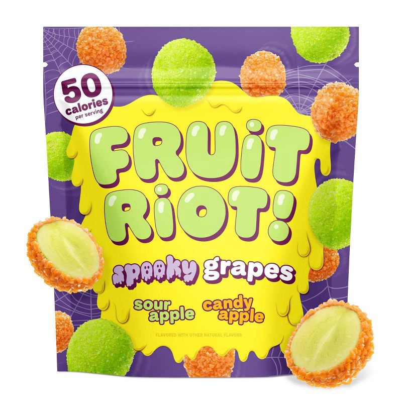 slide 1 of 5, Fruit Riot Frozen Spooky Sour Grapes Mix - 8oz, 8 oz