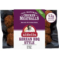 Aidells Korean BBQ Chicken Meatball - 12oz