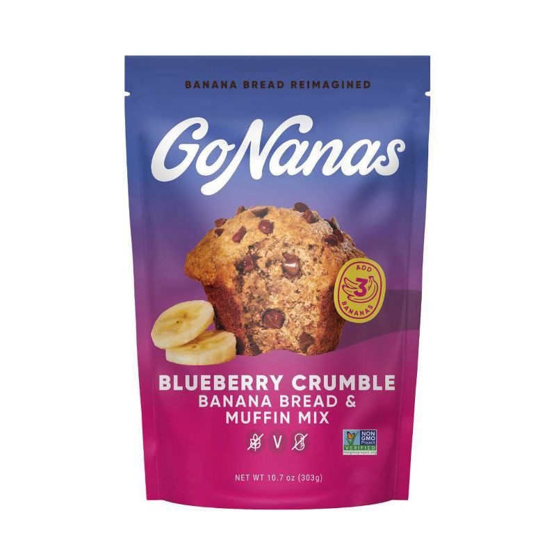 slide 1 of 5, GoNanas Blueberry Crumble Banana Bread - 10.7oz, 10.7 oz