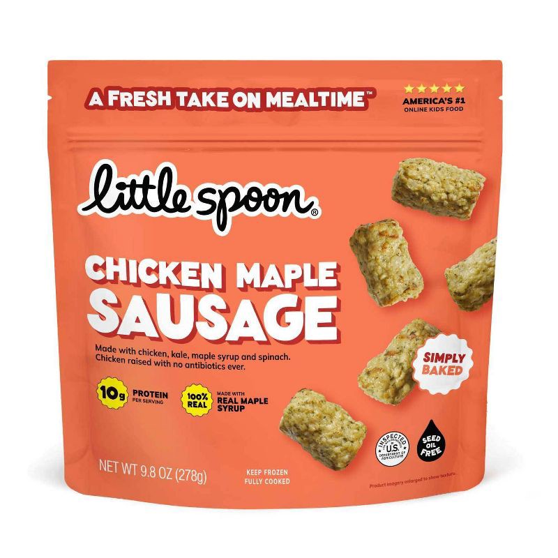 slide 1 of 6, Little Spoon Chicken Maple Sausage Bites - 9.8oz, 9.8 oz