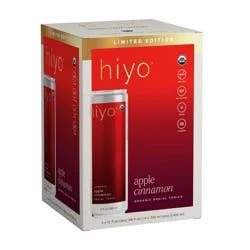 Hiyo Non-Alcoholic Fall Apple Cinnamon Organic Social Tonic - 4pk/12 fl oz Cans