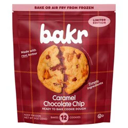 BAKR Caramel Chocolate Chip Frozen Cookie Dough - 8oz