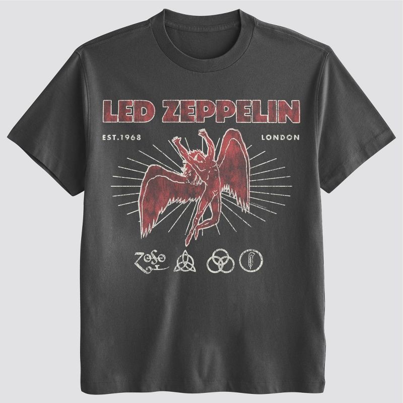 Men's Led Zeppelin Album Graphic T-Shirt - Black M | Shipt