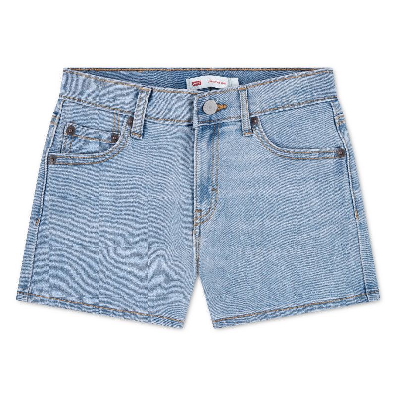 slide 1 of 1, Levi's® Girls' Girlfriend Denim Shorts - Light Wash 16, 1 ct