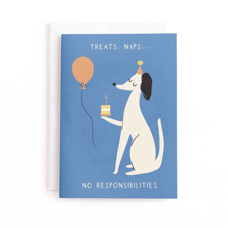 slide 1 of 3, FANFARE Birthday Greeting Card Treats and Naps, 1 ct