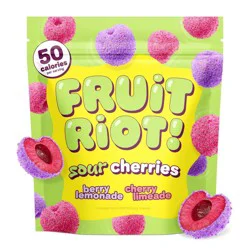 Fruit Riot Frozen Sour Candy Cherries Mix - 8oz