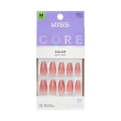 Kiss Core Jubilation Color Medium Nails - 32 Each