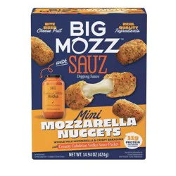 Big Mozz Frozen Mini Mozzarella Nuggets with Sauz Vodka Sauce - 14.94oz