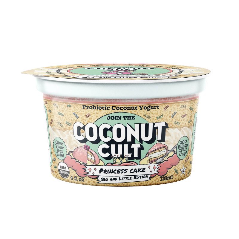 slide 1 of 4, The Coconut Cult Organic Princess Cake Coconut Yogurt - 4oz, 4 oz