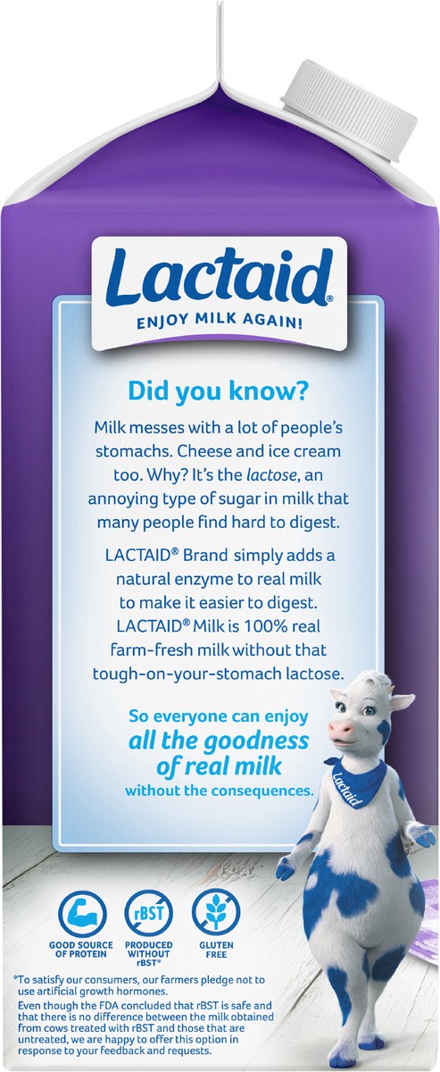 slide 3 of 9, Lactaid Fat Free Milk, Calcium Enriched, 64 oz, 64 oz