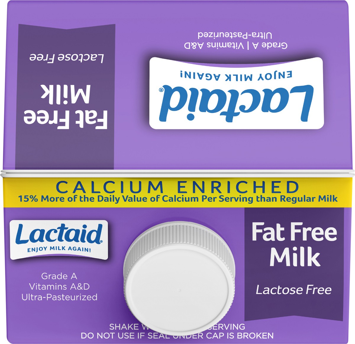 slide 8 of 9, Lactaid Fat Free Milk, Calcium Enriched, 64 oz, 64 oz