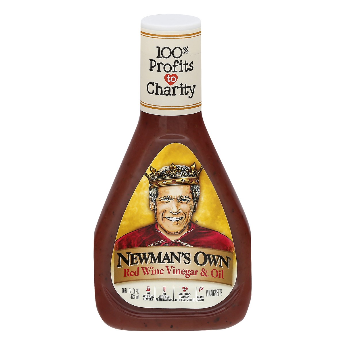 slide 1 of 13, Newman's Own Red Wine Vinegar & Oil Vinaigrette 16 oz, 16 oz