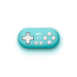 8BitDO Zero 2 Bluetooth Mini Controller for Nintendo Switch/Switch 2, Windows, Android - Turquoise