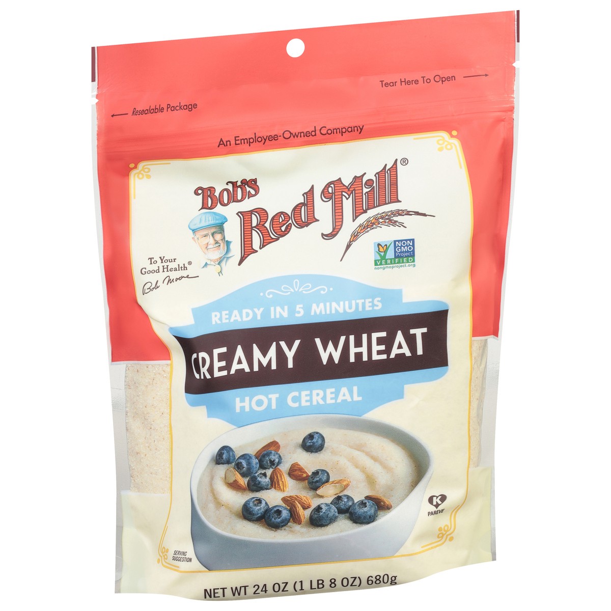 slide 6 of 9, Bob's Red Mill Wheat Hot Cereal, 24 oz