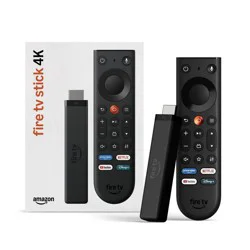 Amazon Fire TV Stick 4K, Simple 4K Streaming, New Fire TV Remote, All your Apps in One Place, Free & Live TV, Find Shows Faster with Alexa+