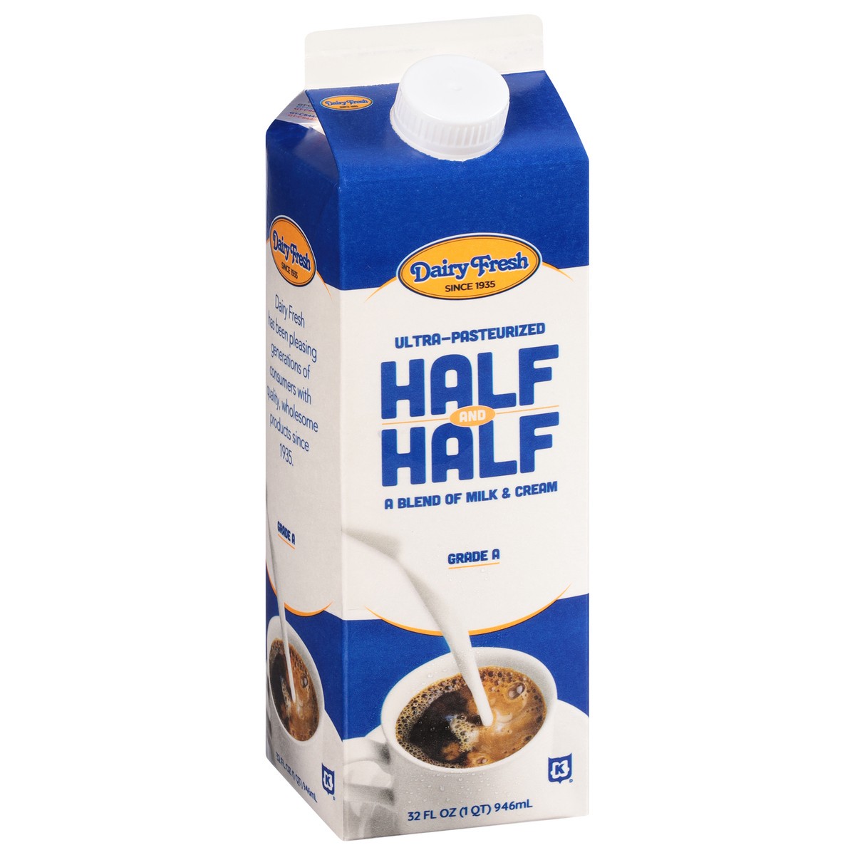 slide 2 of 9, Dairy Fresh Cream Half And Half, 32 oz