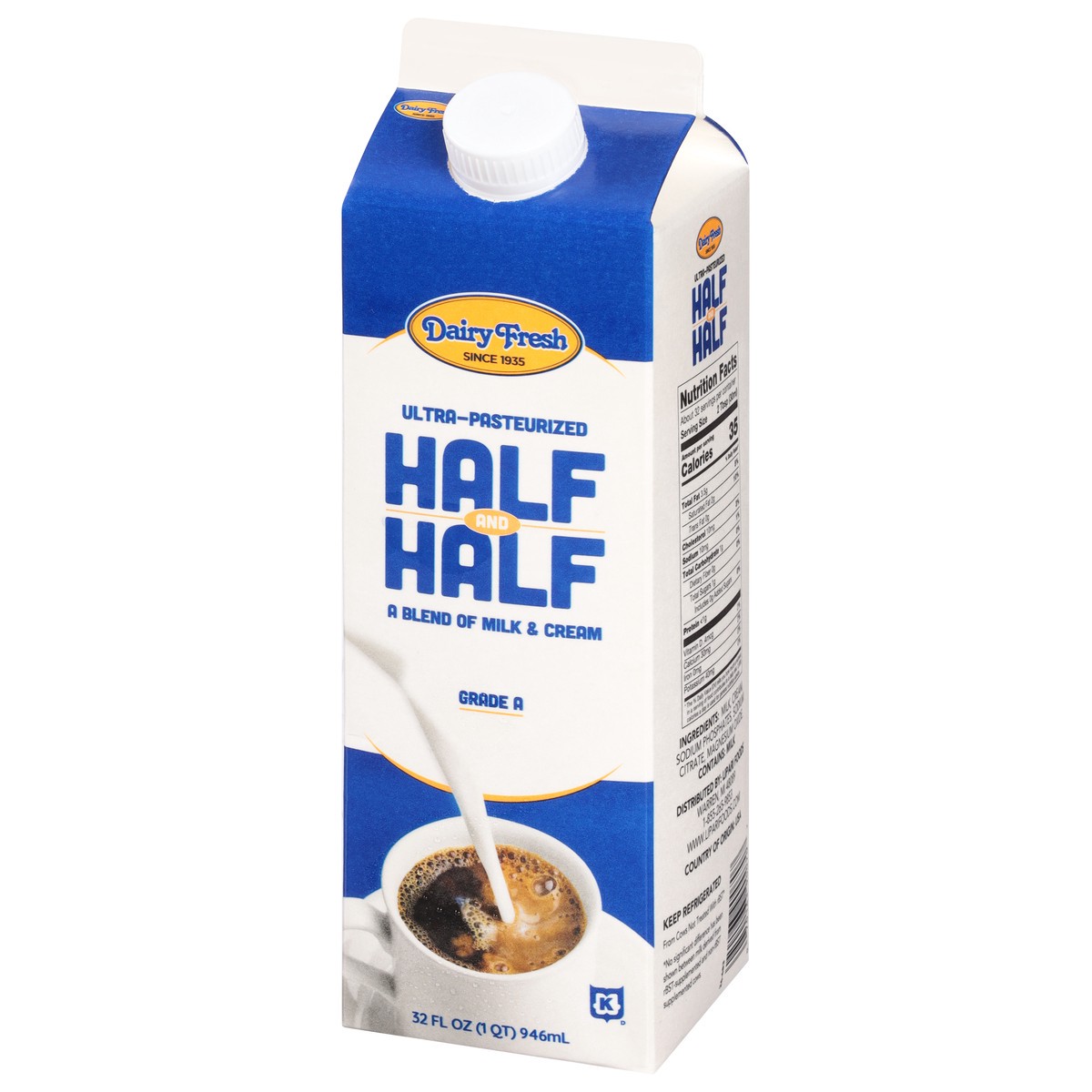 slide 3 of 9, Dairy Fresh Cream Half And Half, 32 oz