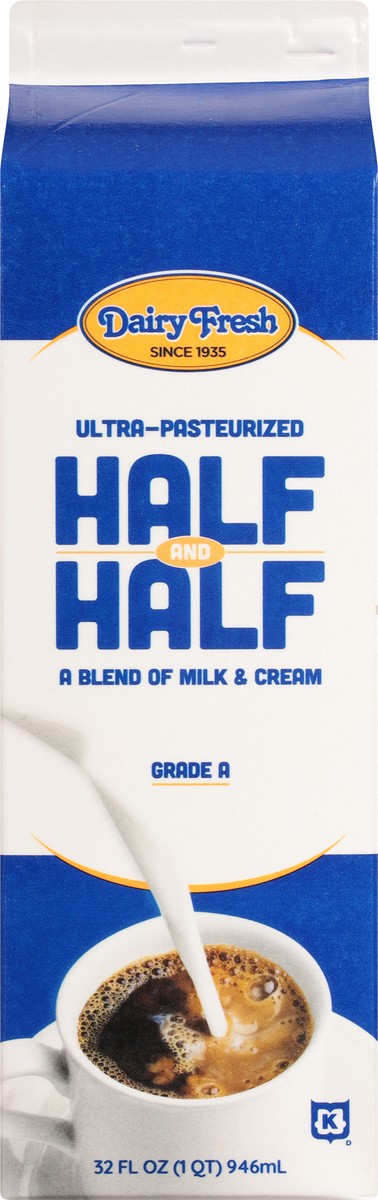 slide 5 of 9, Dairy Fresh Cream Half And Half, 32 oz