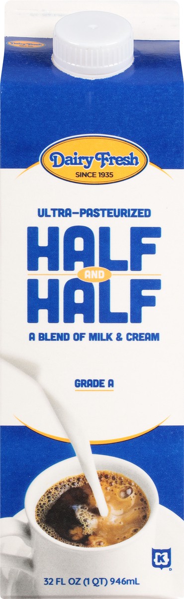 slide 6 of 9, Dairy Fresh Cream Half And Half, 32 oz