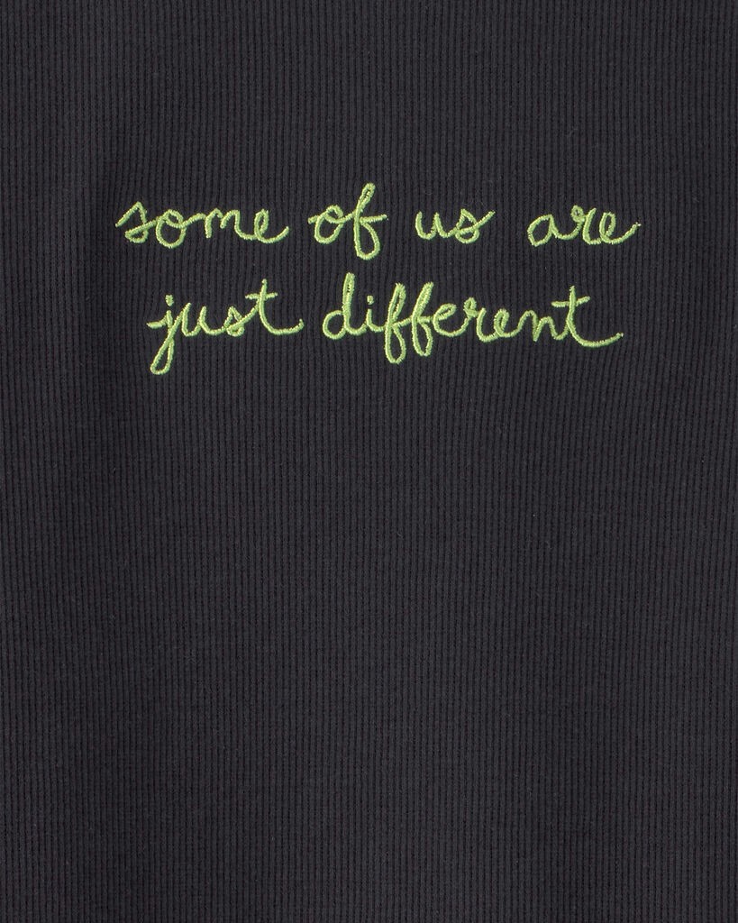 slide 3 of 4, Oshkosh Girls Wicked Elphaba Rib Top - Black Black 10, 1 ct