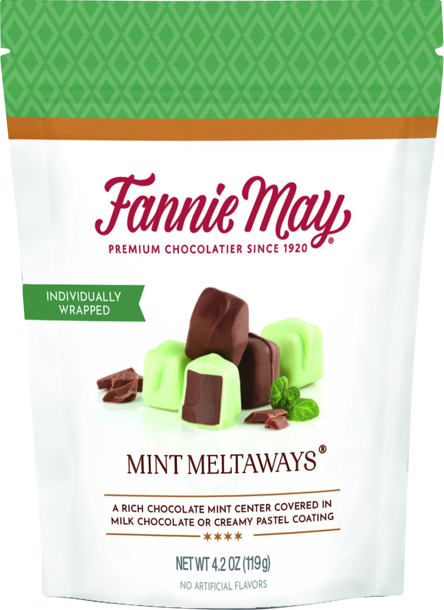 slide 4 of 5, Fannie May Mint Meltaways Chocolates, 4.2 oz