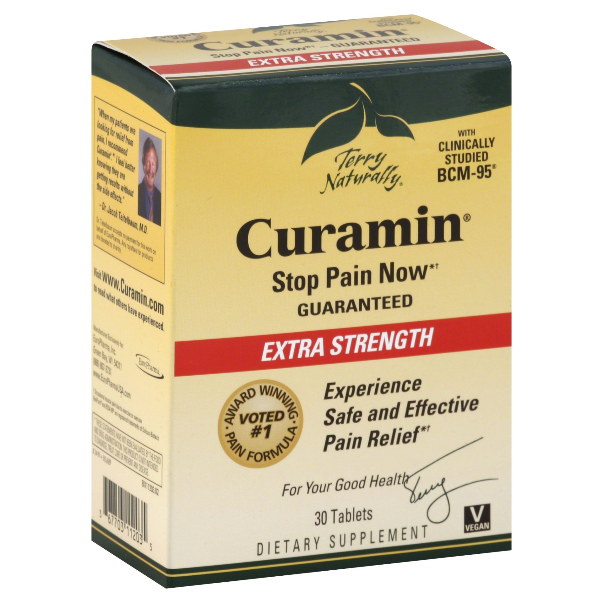 slide 1 of 1, Terry Naturally Curamin Extra Strength Pain Relief, 30 ct