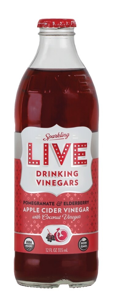 slide 1 of 4, LIVE Vinegar 12 oz, 12 oz