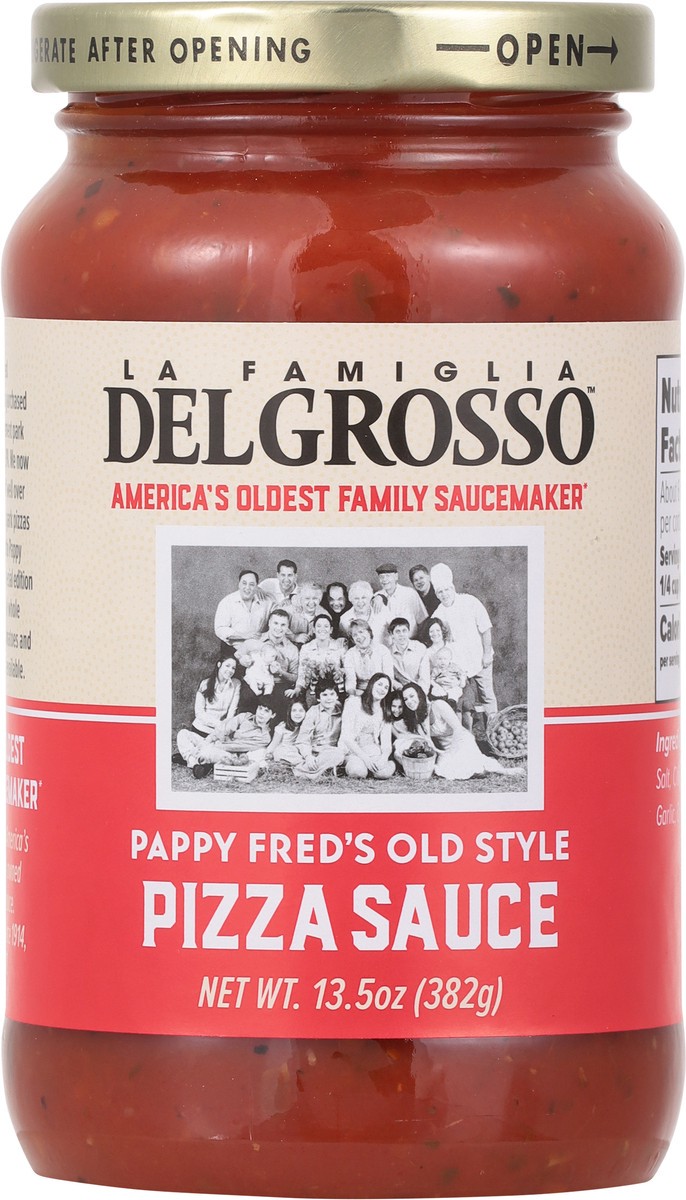 slide 7 of 11, La Famiglia DelGrosso DelGrosso Pappy Fred's Old Style Pizza Sauce, 13.5 oz