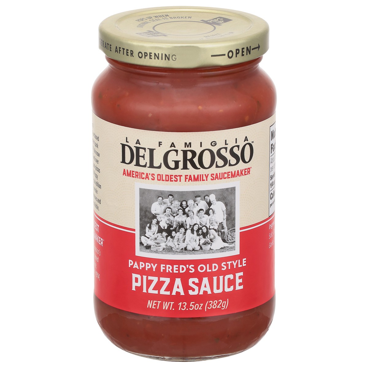slide 8 of 11, La Famiglia DelGrosso DelGrosso Pappy Fred's Old Style Pizza Sauce, 13.5 oz