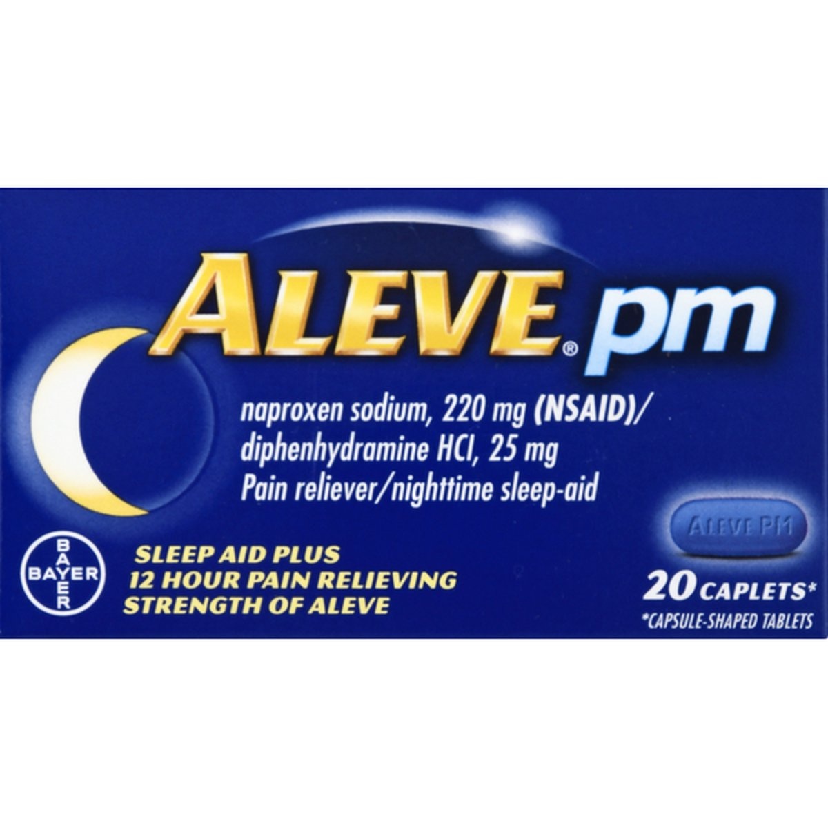 slide 1 of 1, Aleve Sleep Aid Plus, Caplets, Pm, 20 ct