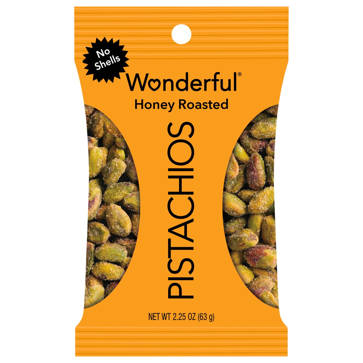 slide 1 of 6, Wonderful Pistachios No Shells Honey Roasted Pistachios 2.25 oz, 2.25 oz