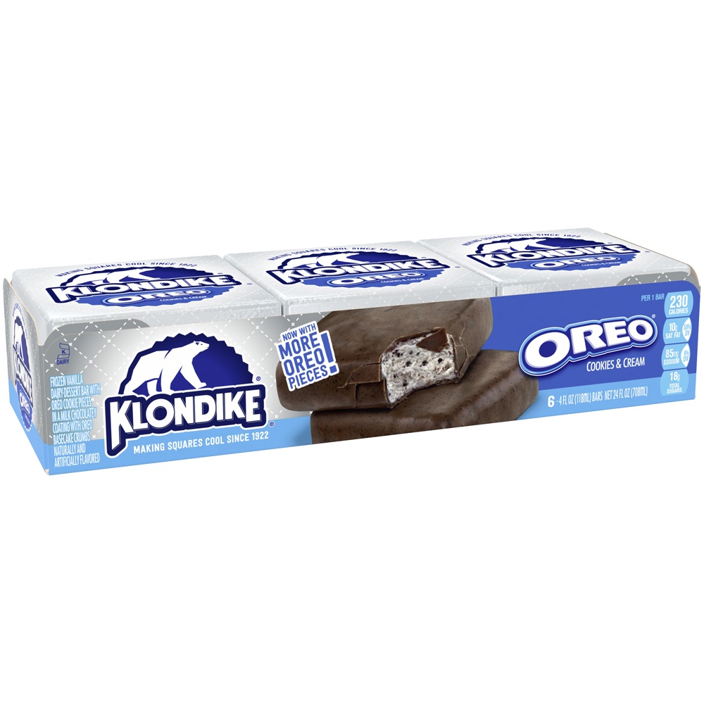 slide 3 of 5, Klondike Oreo Cookies & Cream Bars, 24 fl oz