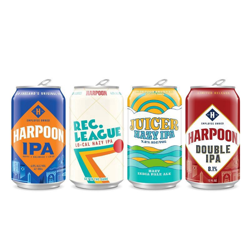 slide 2 of 4, Harpoon Brewery IPA Mix Beer 12 - 12 fl oz Cans, 12 ct
