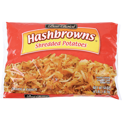 slide 1 of 1, Best Choice Shredded Hashbrowns, 64 oz