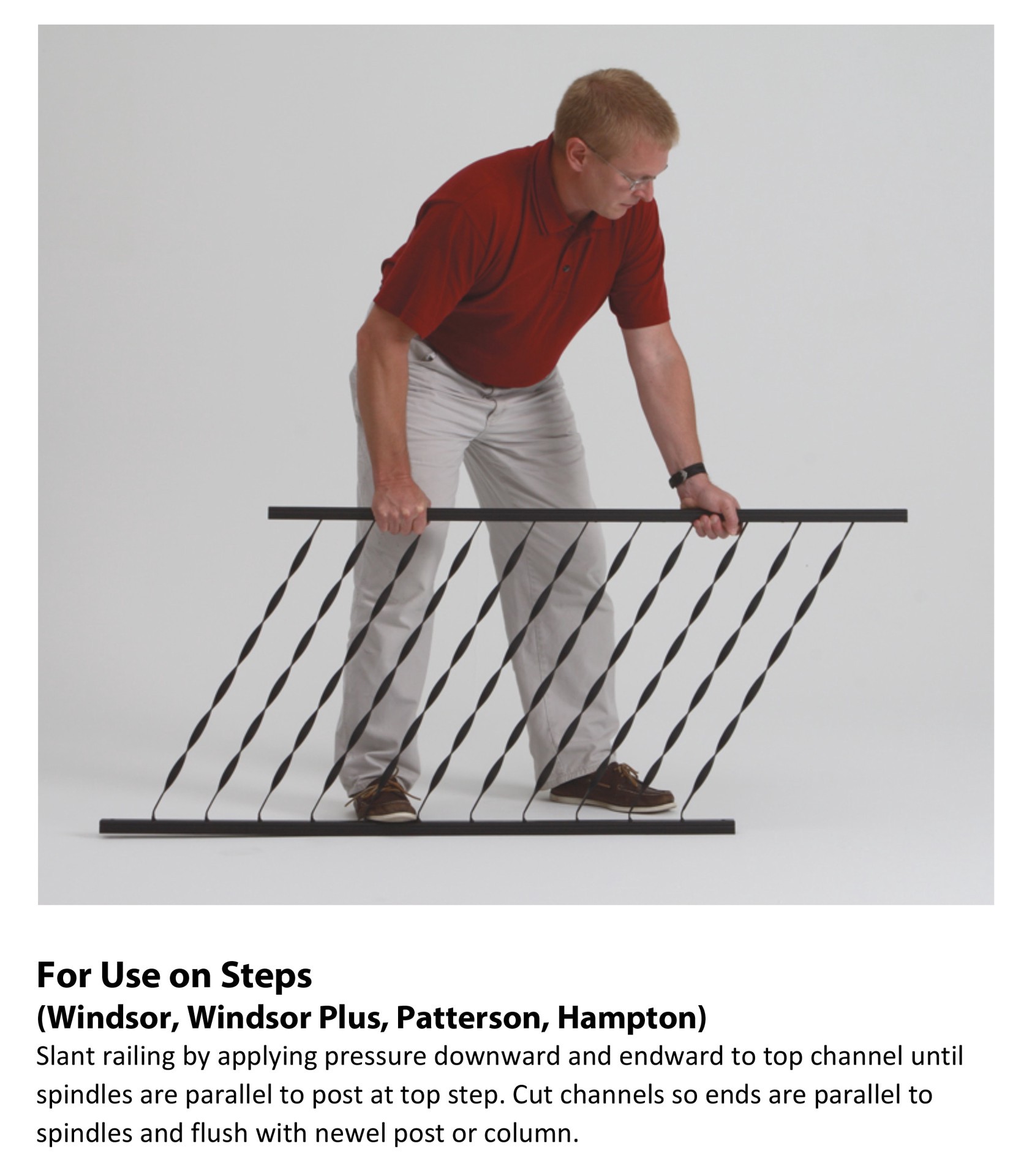 slide 4 of 6, Gilpin Windsor 4-ft x 36-in Black Metal Deck Rail Kit, 1 ct