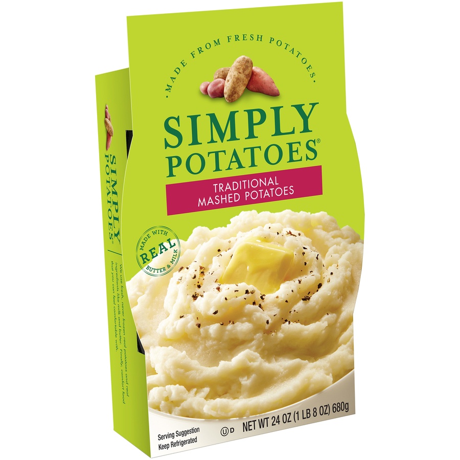 slide 4 of 5, Simply Potatoes Traditional Mashed Potatoes 24 oz. Tray, 24 oz