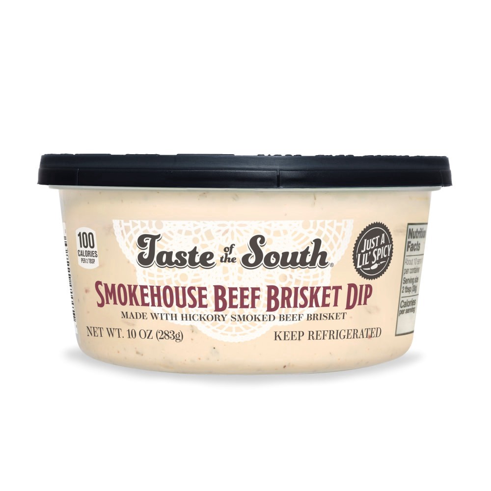 slide 1 of 3, Taste Of The South Smokehouse Beef Brisket Dip, 10 oz
