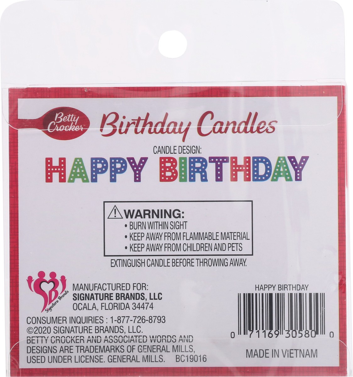 slide 5 of 9, Betty Crocker 3 Inch Happy Birthday Birthday Candles 13 ea, 13 ct