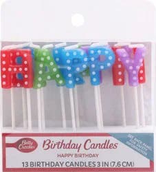 Betty Crocker 3 Inch Happy Birthday Birthday Candles 13 ea