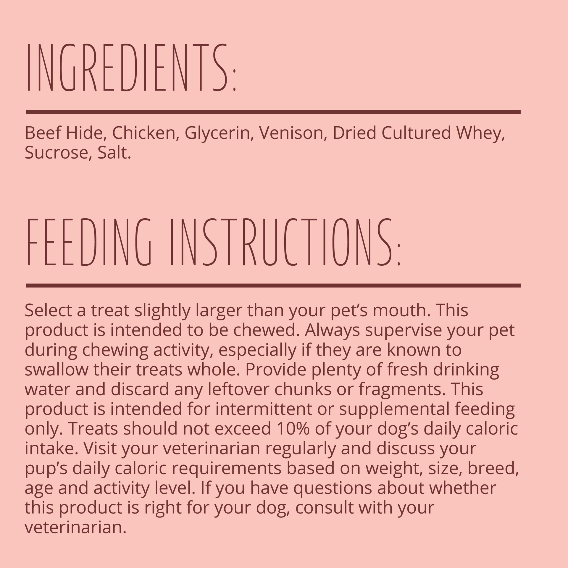 slide 2 of 10, Better Belly Proteins With Real Venison Twists 25 Count, Digestible Rawhide For Dogs, 0.61 lb