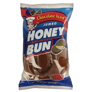 slide 1 of 1, Cloverhill Bakery Chocolate Iced Jumbo Honey Buns, 4.75 oz