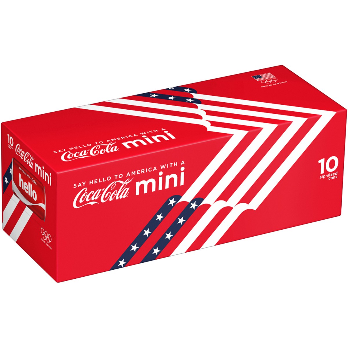 slide 2 of 9, Coke Classic Soda Mini Cans, 10 ct; 7.5 fl oz