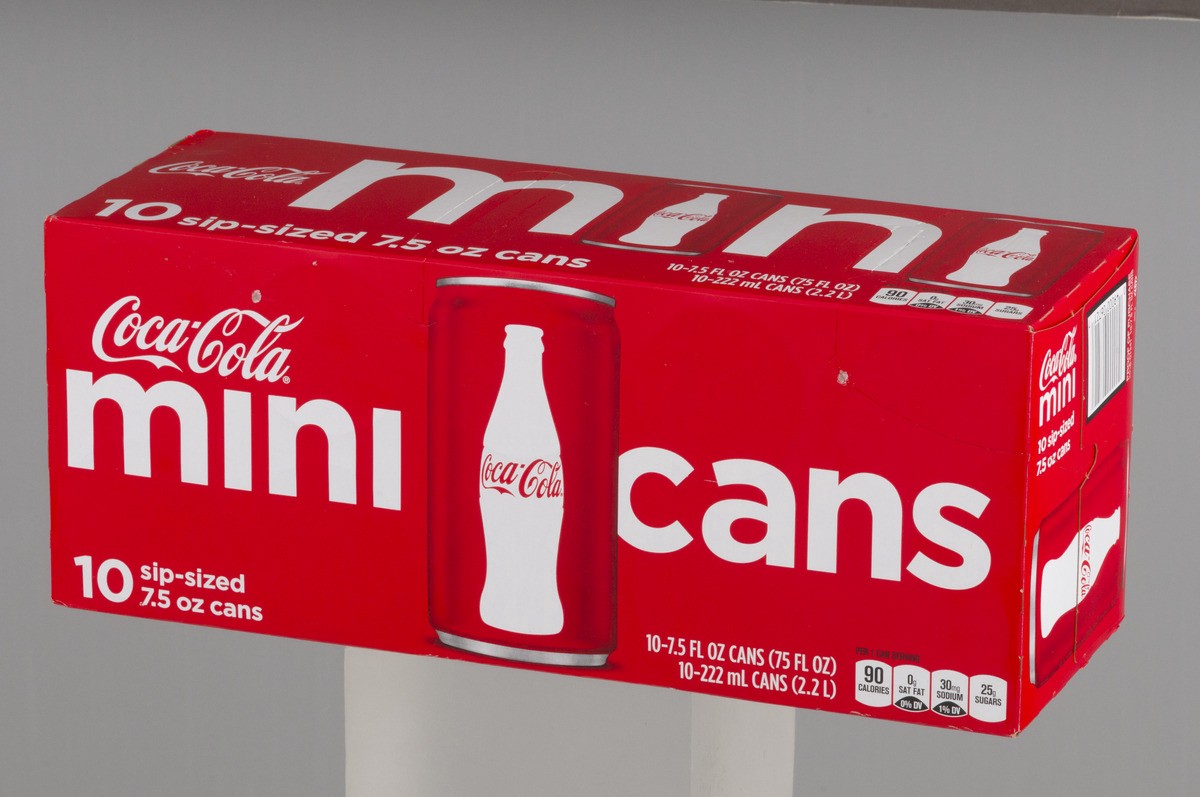 slide 3 of 9, Coke Classic Soda Mini Cans, 10 ct; 7.5 fl oz