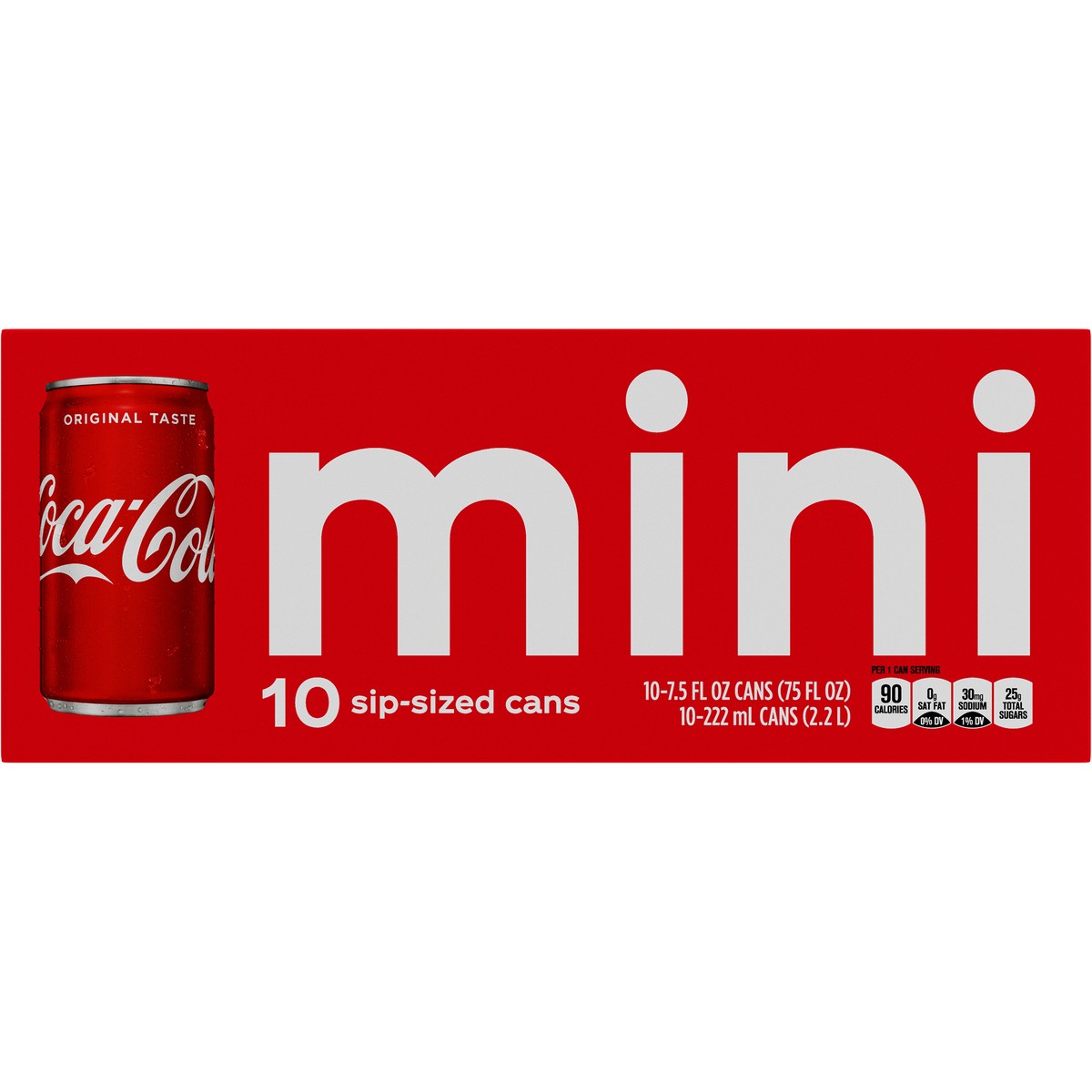 slide 4 of 9, Coke Classic Soda Mini Cans, 10 ct; 7.5 fl oz