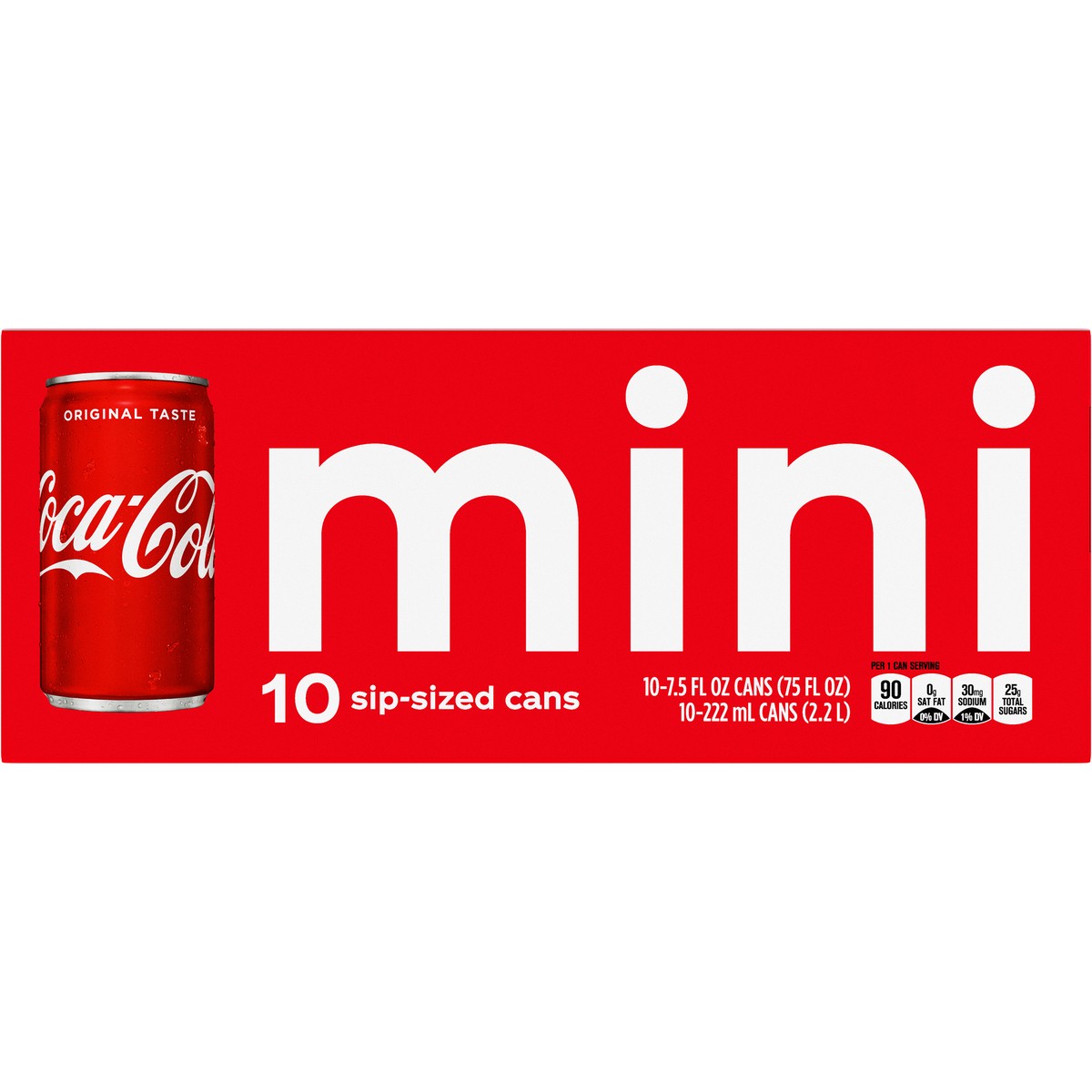 slide 9 of 9, Coke Classic Soda Mini Cans, 10 ct; 7.5 fl oz