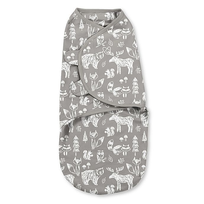 slide 1 of 2, SwaddleMe Small Chalkboard Woodland Cotton Swaddle - White, 1 ct