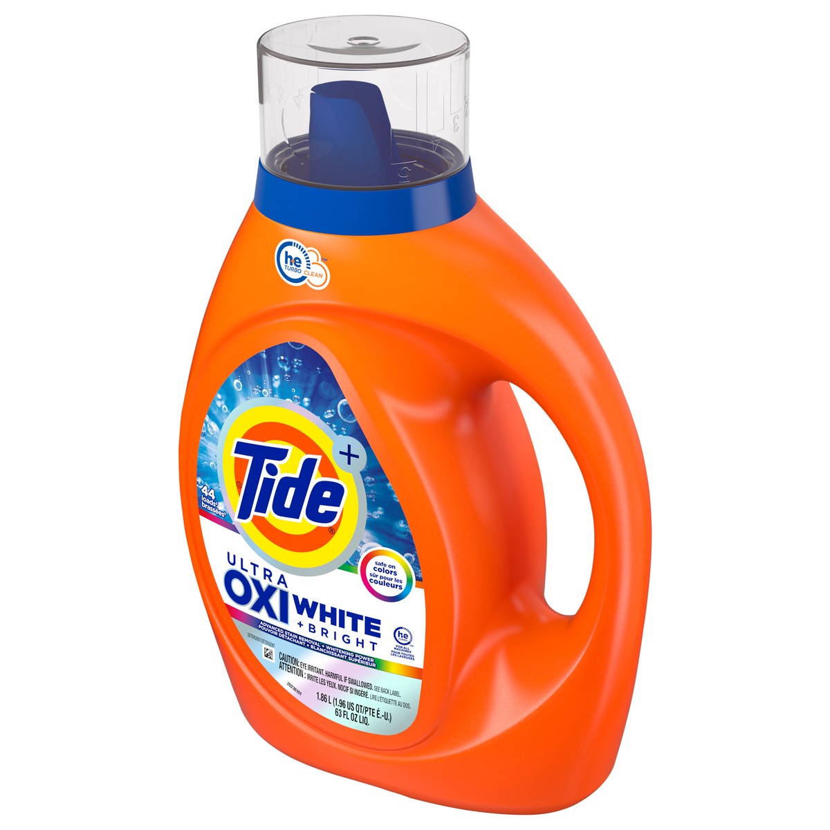 slide 7 of 7, Tide Pls Ultra Oxi Wht & Bright Lqd, 63 oz