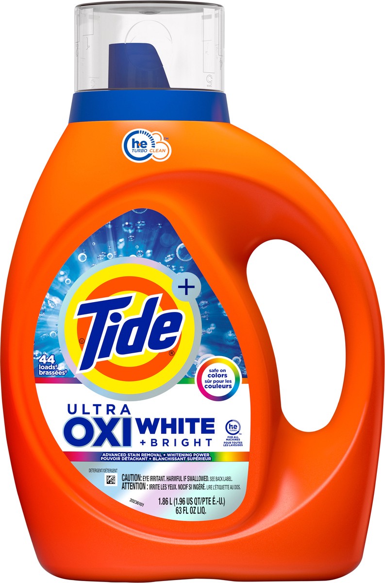 slide 3 of 7, Tide Pls Ultra Oxi Wht & Bright Lqd, 63 oz