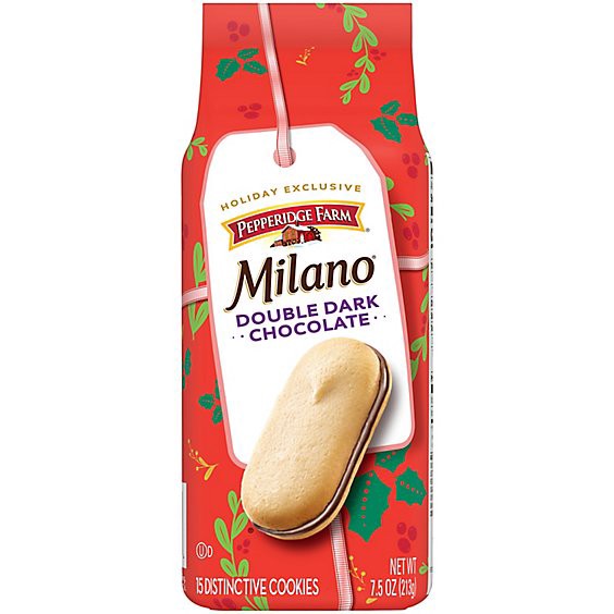 slide 1 of 11, Pepperidge Farm Milano Double Dark Chocolate Cookies - 7.5 Oz, 7.5 oz